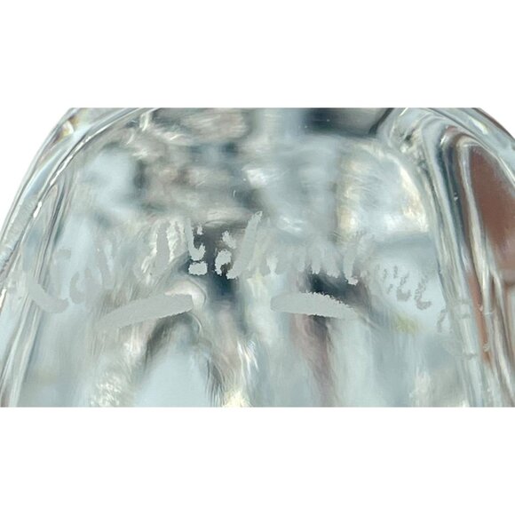 Val St Lambert Crystal Angel Belgium Crystal Figurine Paperweight Signed - Picture 8 of 13